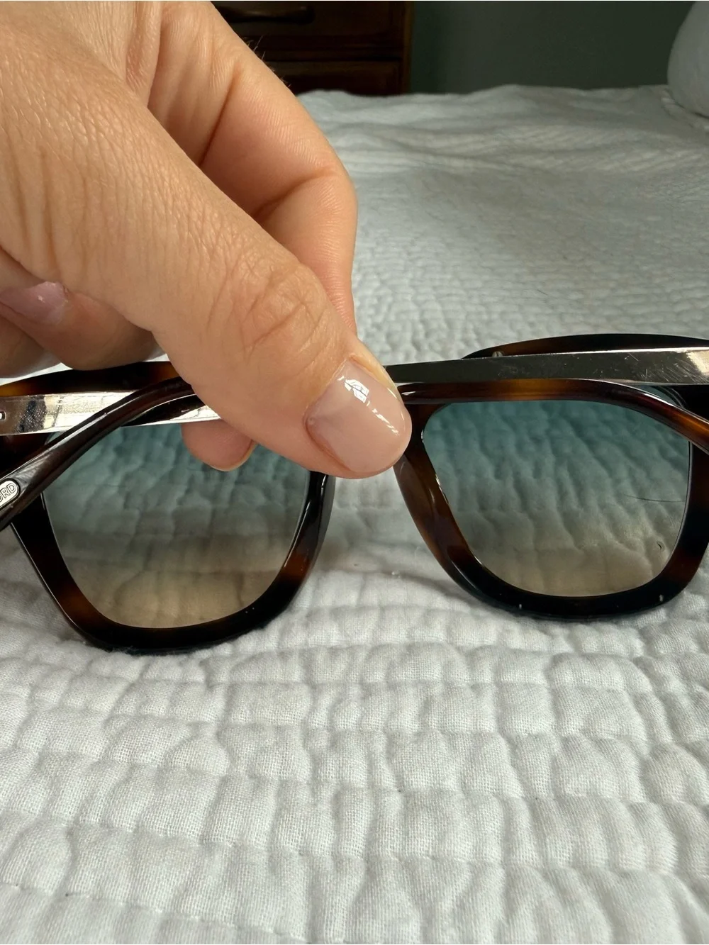 Tom Ford Tortoiseshell Sunglasses with Gradient Lenses - Picture 6 of 10